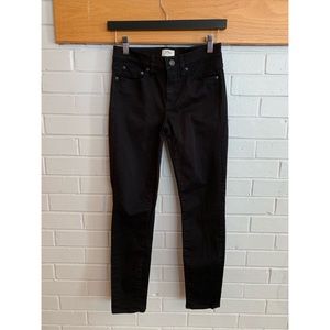 J. Crew Toothpick Black Skinny Jeans sz 25